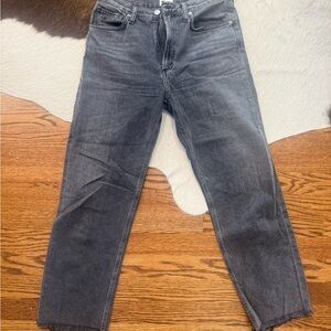 Citizens Of Humanity Washed Black Cropped Jeans